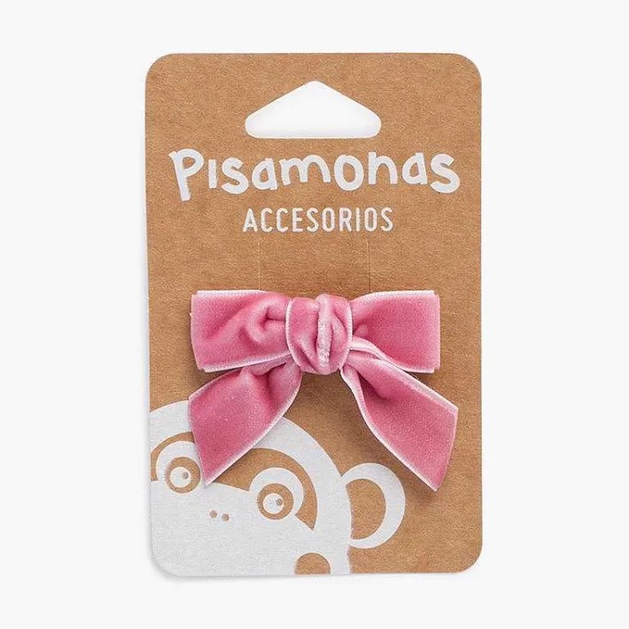 Para El Pelo<Pisamonas Coletero Con Lazo Terciopelo Para Niñas