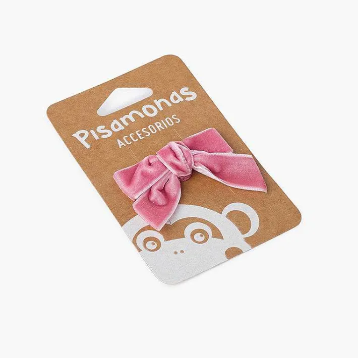 Para El Pelo<Pisamonas Coletero Con Lazo Terciopelo Para Niñas
