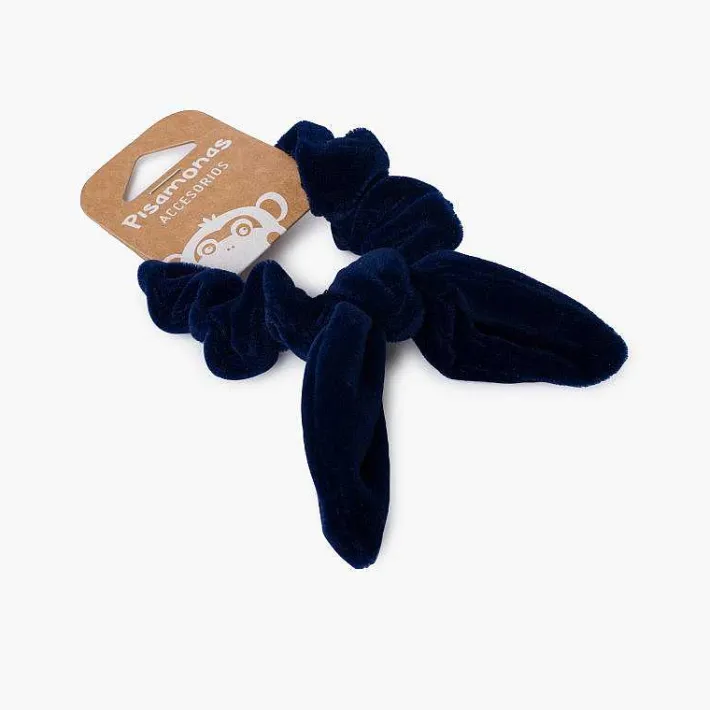 Para El Pelo<Pisamonas Coletero Scrunchie Terciopelo Con Lazo