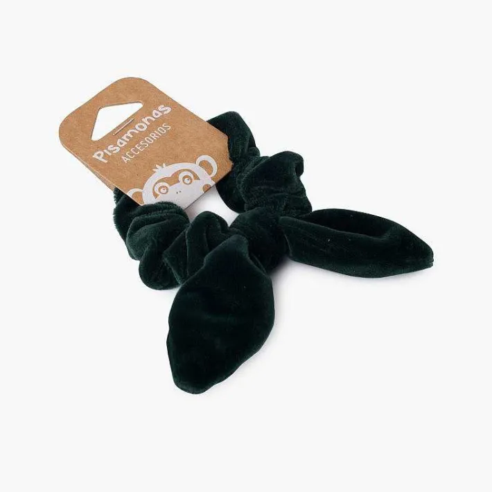 Para El Pelo<Pisamonas Coletero Scrunchie Terciopelo Con Lazo