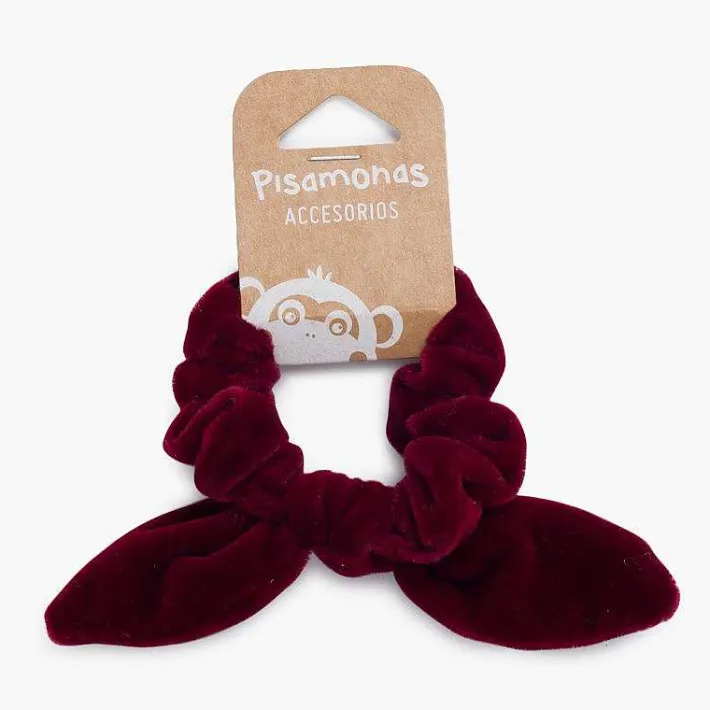 Para El Pelo<Pisamonas Coletero Scrunchie Terciopelo Con Lazo