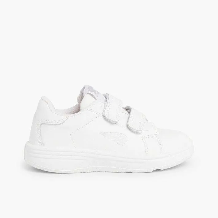 Zapatos Colegiales<Pisamonas Deportivas / Zapatillas De Deporte Niños Tallas Altas Color Blanco