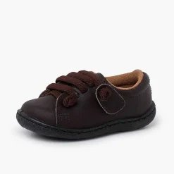 Zapatos Colegiales<Pisamonas Deportivas Piel Lavable Cordones Elasticos