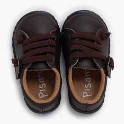 Zapatos Colegiales<Pisamonas Deportivas Piel Lavable Cordones Elasticos