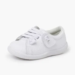 Zapatos Colegiales<Pisamonas Deportivas Piel Lavable Cordones Elasticos