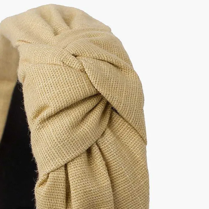 Para El Pelo<Pisamonas Diadema Ancha Nudo Lino