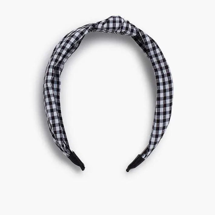 Para El Pelo<Pisamonas Diadema Ancha Nudo Vichy Color Negro