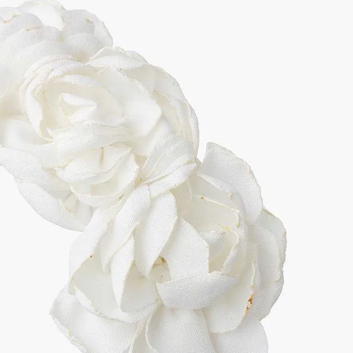Para El Pelo<Pisamonas Diadema Flores Bordes Quemados