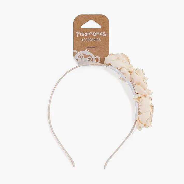 Para El Pelo<Pisamonas Diadema Flores Bordes Quemados