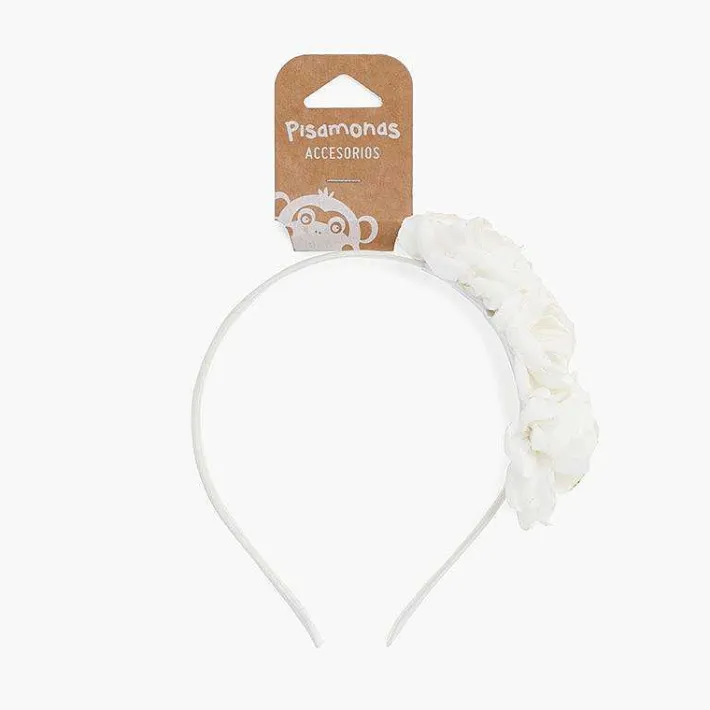 Para El Pelo<Pisamonas Diadema Flores Bordes Quemados