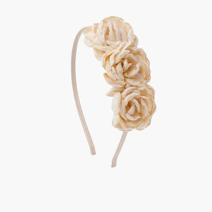 Para El Pelo<Pisamonas Diadema Flores Bordes Quemados