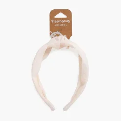 Para El Pelo<Pisamonas Diadema Nudo Ancha Bambula Lineas