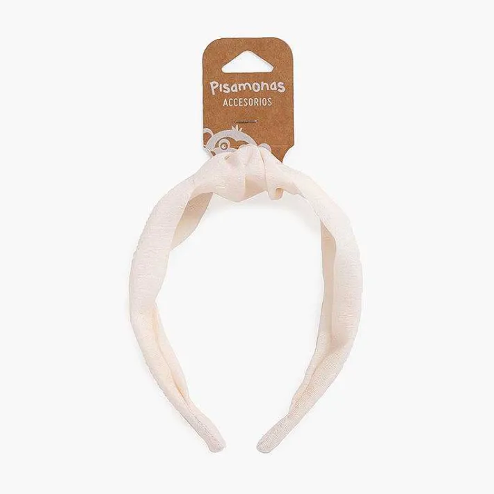 Para El Pelo<Pisamonas Diadema Nudo Ancha Bambula Lineas