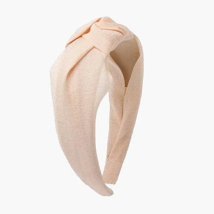 Para El Pelo<Pisamonas Diadema Nudo Ancha Bambula Lineas