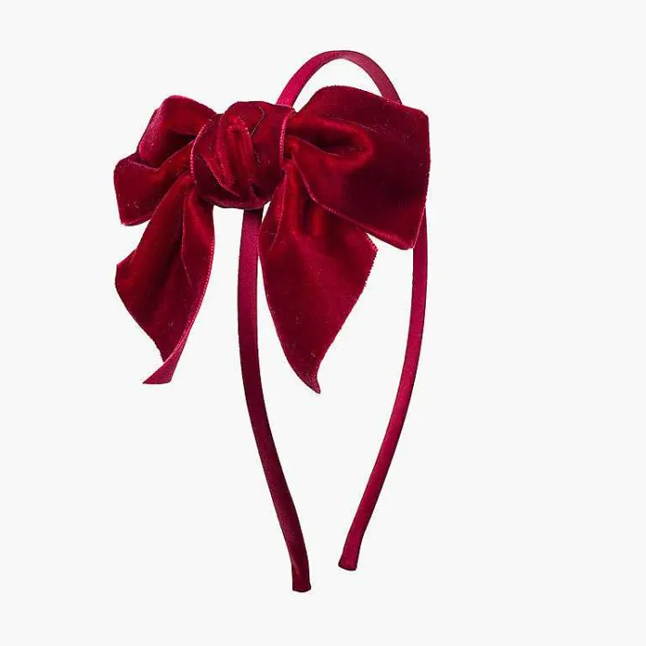 Para El Pelo<Pisamonas Diadema Raso Con Lazo Terciopelo