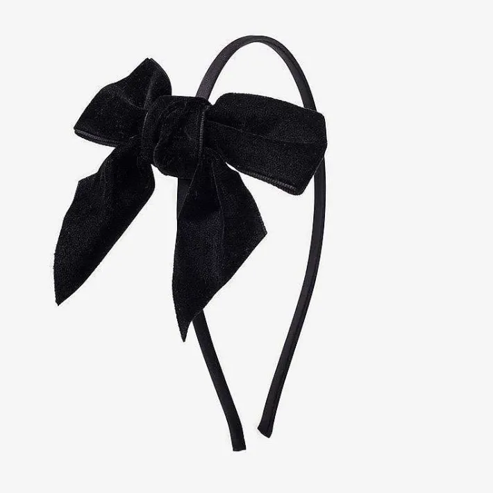 Para El Pelo<Pisamonas Diadema Raso Con Lazo Terciopelo