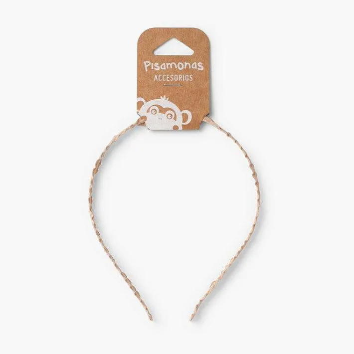 Para El Pelo<Pisamonas Diadema Rigida Tela Fruncida