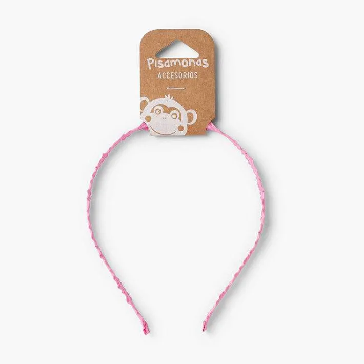 Para El Pelo<Pisamonas Diadema Rigida Tela Fruncida