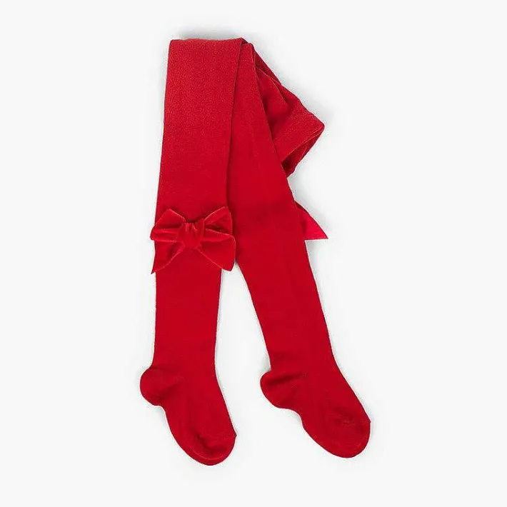 Leotardos Y Textil Condor<Pisamonas Leotardos Con Lazo Terciopelo
