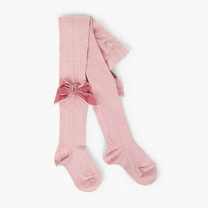 Leotardos Y Textil Condor<Pisamonas Leotardos Con Lazo Terciopelo
