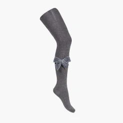 Leotardos Y Textil Condor<Pisamonas Leotardos Con Lazo Terciopelo