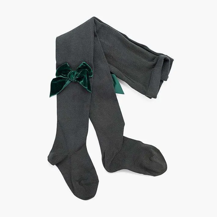Leotardos Y Textil Condor<Pisamonas Leotardos Con Lazo Terciopelo