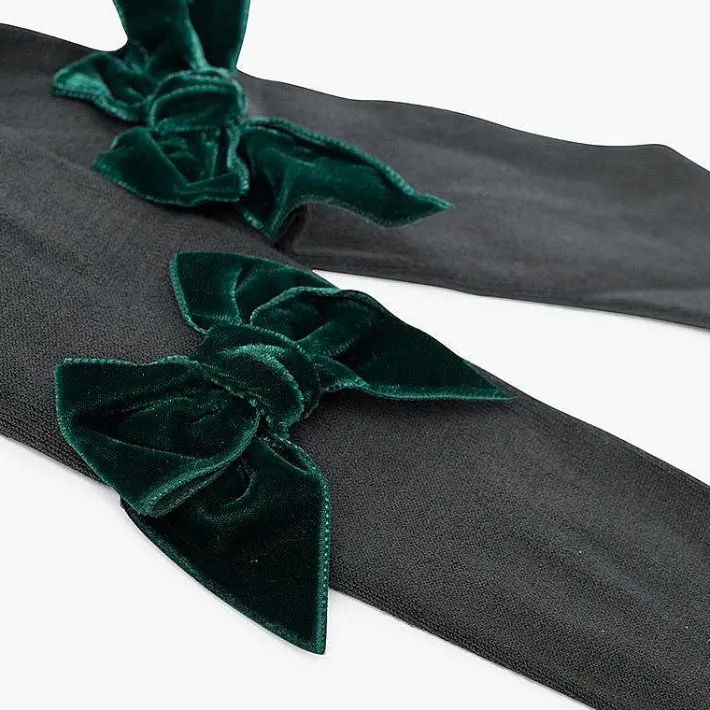Leotardos Y Textil Condor<Pisamonas Leotardos Con Lazo Terciopelo