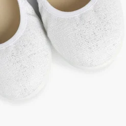 Bailarinas<Pisamonas Manoletinas De Lino Metalizado