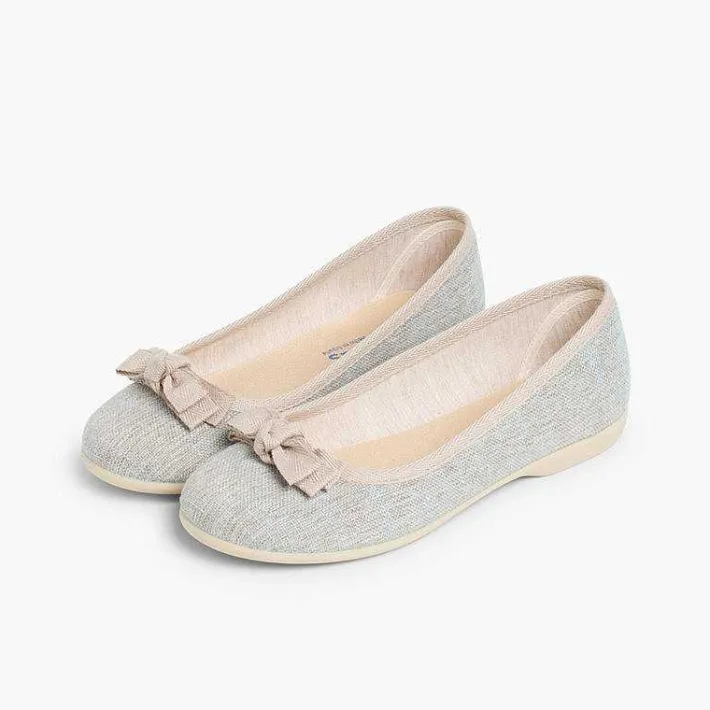 Bailarinas<Pisamonas Manoletinas Niña & Mujer Linolin Con Lazo