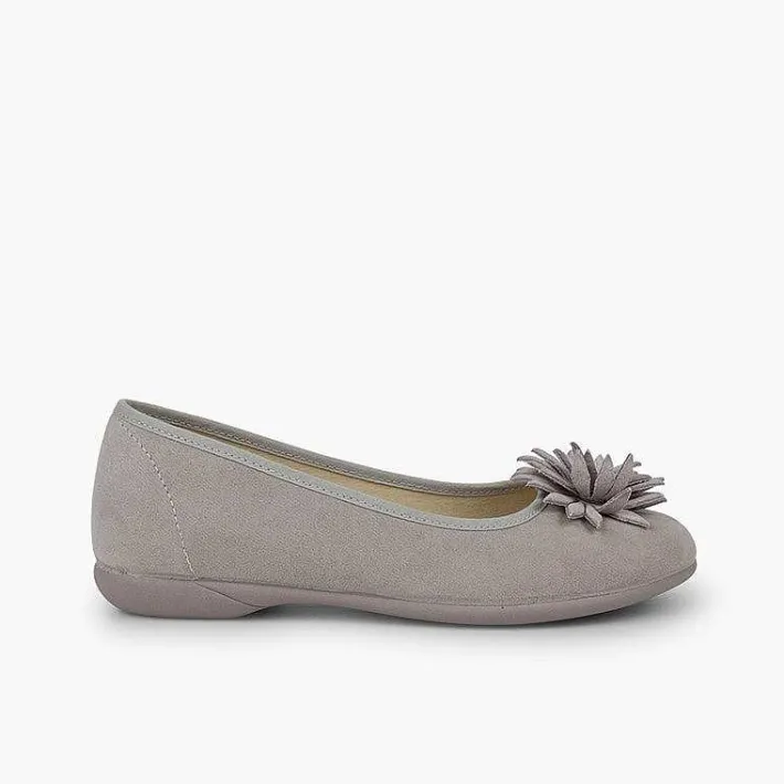 Bailarinas<Pisamonas Manoletinas Niña Y Mujer Con Flor