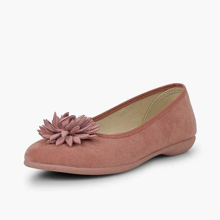 Bailarinas<Pisamonas Manoletinas Niña Y Mujer Con Flor