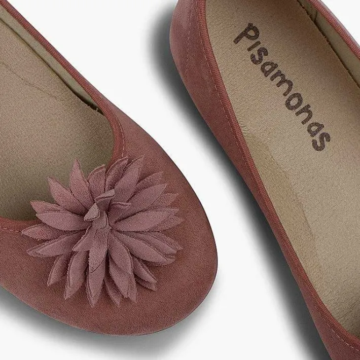 Bailarinas<Pisamonas Manoletinas Niña Y Mujer Con Flor