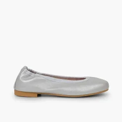 Bailarinas<Pisamonas Manoletinas Niña Y Mujer Piel Perlada