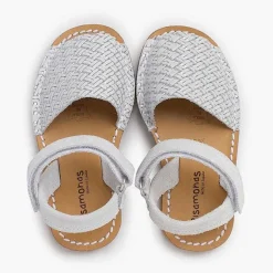 Zapatos Comunión<Pisamonas Menorquinas Efecto Trenzado Metalizado