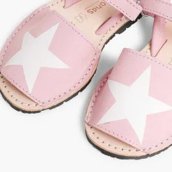 Menorquinas Avarcas<Pisamonas Menorquinas Niños Nobuck Con Estrella Y Cinta Adhesiva