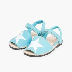 Menorquinas Avarcas<Pisamonas Menorquinas Niños Nobuck Con Estrella Y Cinta Adhesiva