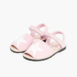 Menorquinas Avarcas<Pisamonas Menorquinas Niños Nobuck Con Estrella Y Cinta Adhesiva