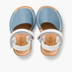 Menorquinas Avarcas<Pisamonas Menorquinas Niños Tira Adherente Napa Y Suela Blanca Edicion Especial