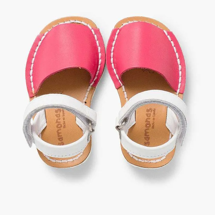 Menorquinas Avarcas<Pisamonas Menorquinas Niños Tira Adherente Napa Y Suela Blanca Edicion Especial