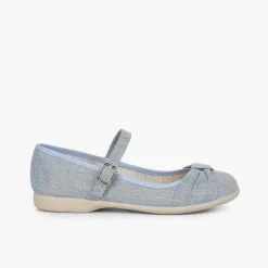 Zapatos Comunión<Pisamonas Mercedita Ceremonia Niña Lazo Cierre Hebilla