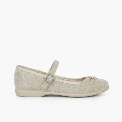 Zapatos Comunión<Pisamonas Mercedita Ceremonia Niña Lazo Cierre Hebilla