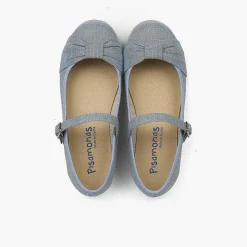 Zapatos Comunión<Pisamonas Mercedita Ceremonia Niña Lazo Cierre Hebilla