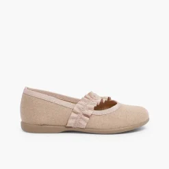 Zapatos Comunión<Pisamonas Mercedita Con Tira Elastica Ancha