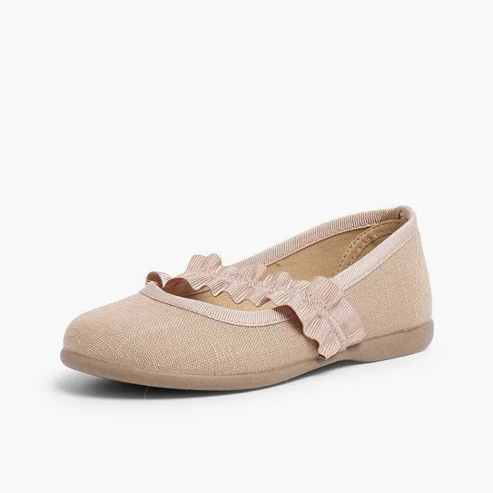 Zapatos Comunión<Pisamonas Mercedita Con Tira Elastica Ancha