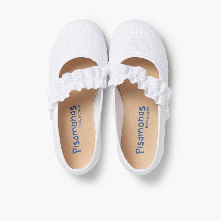 Zapatos Comunión<Pisamonas Mercedita Con Tira Elastica Ancha