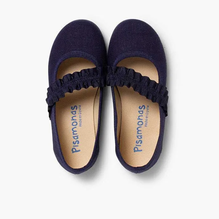 Zapatos Comunión<Pisamonas Mercedita Con Tira Elastica Ancha