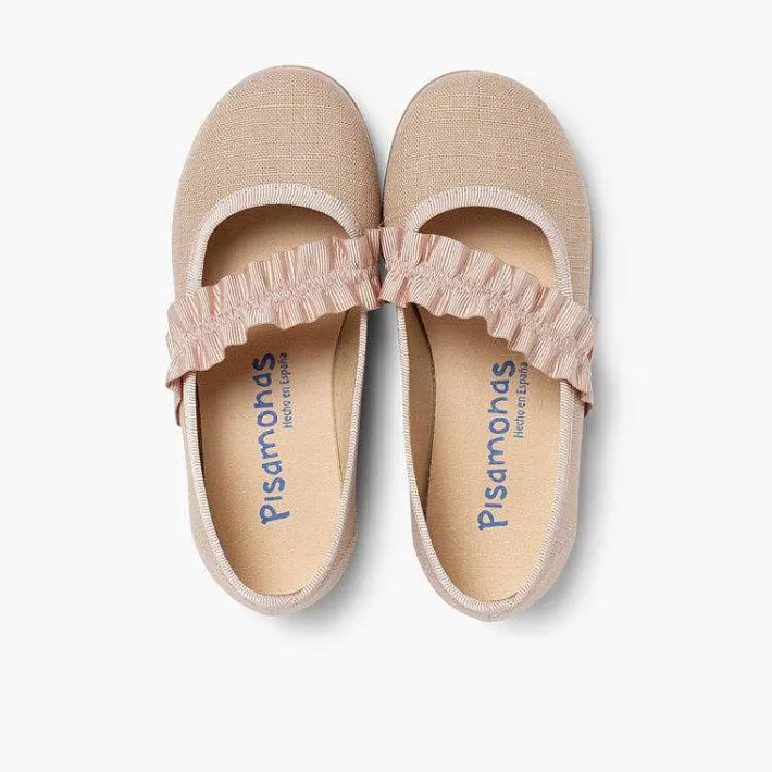 Zapatos Comunión<Pisamonas Mercedita Con Tira Elastica Ancha