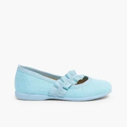 Zapatos Comunión<Pisamonas Mercedita Con Tira Elastica Ancha