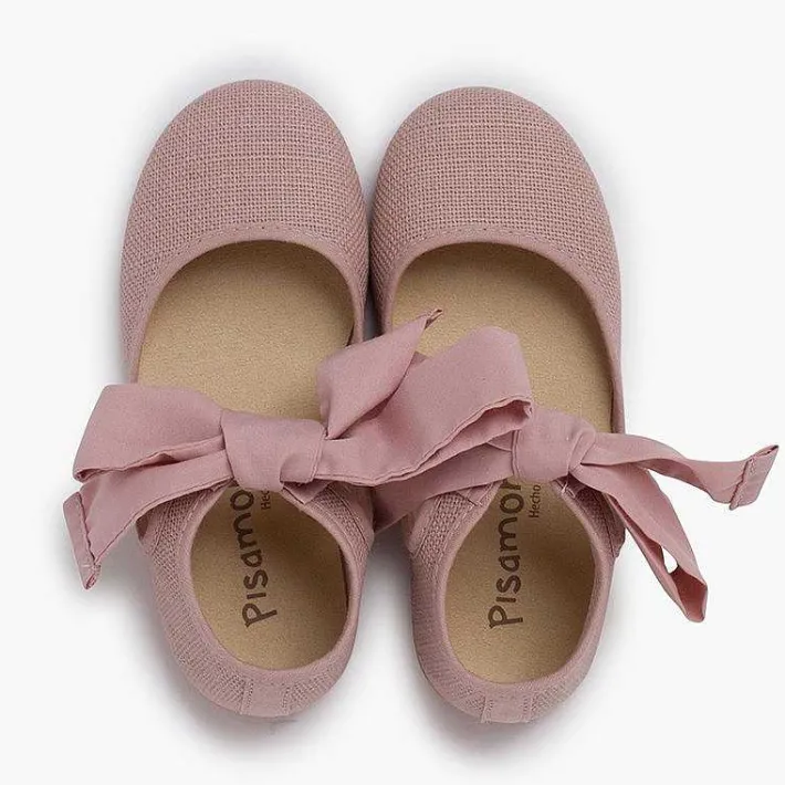 Zapatos Comunión<Pisamonas Mercedita Escotada Con Lazada Tobillo