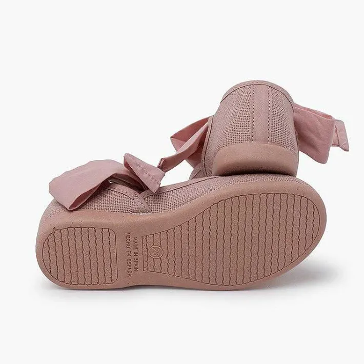 Zapatos Comunión<Pisamonas Mercedita Escotada Con Lazada Tobillo